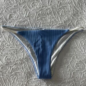 Onia Blue and White Bikini Bottom